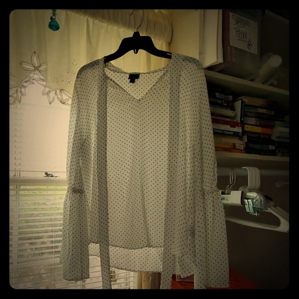 Polka dotted blouse